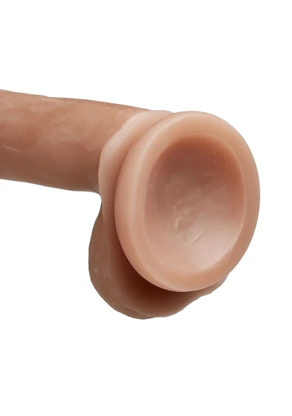 Cloud 9 Novelties Dual Density Real Touch 7 Inch With Balls - Brown