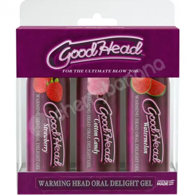 Goodhead Warming Head 3 Pack Warming Oral Sex Gels 59ml Bottles