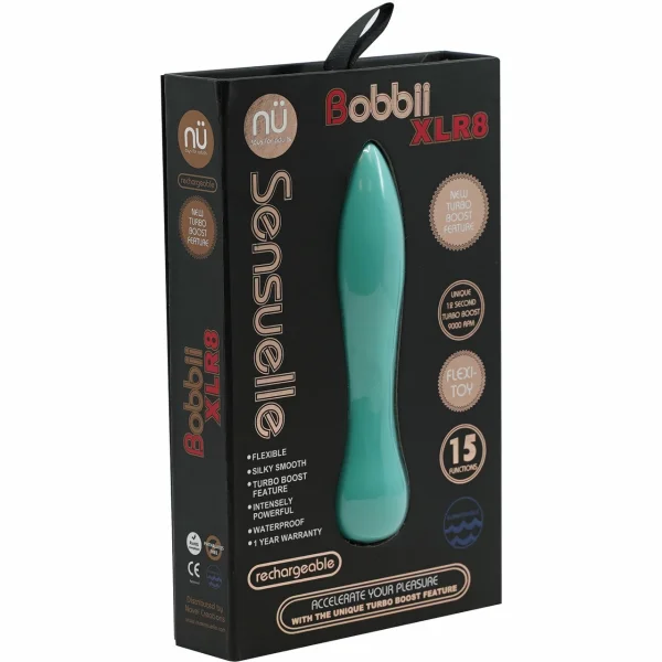 Sensuelle Bobbii Xlr8 15 Func Turbo Flexi Vibe - Colorado Blue