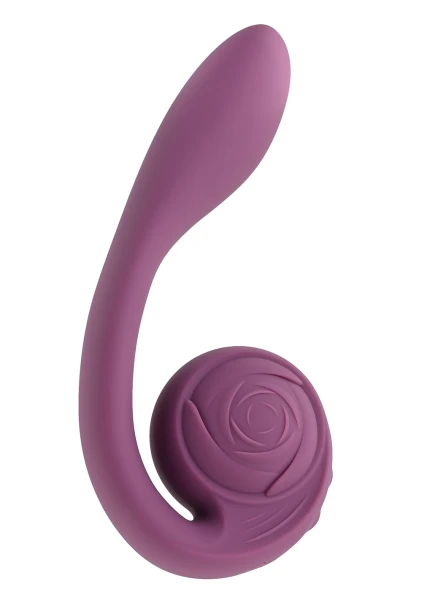 Gender X Poseable You Rechargeable Waterproof Silicone Dual Stimulation Vibrator - Purple