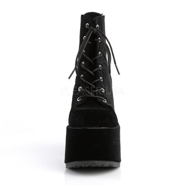 5 inches Chunky Heel, 3 inches P/F Lace-Up Ankle Boot, Metal Back Zip — image 10 of 20