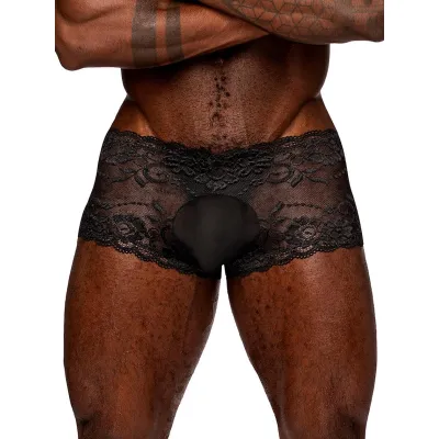 Male Power Black Lace Boxers
