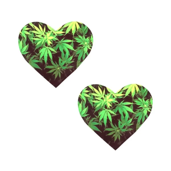 Neva Nude Pasty Heart Weed Leaf — image 6 of 9