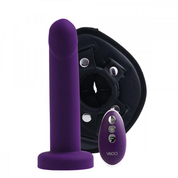 Vedo Strapped Vibrating Strap-On Harness Kit with Remote