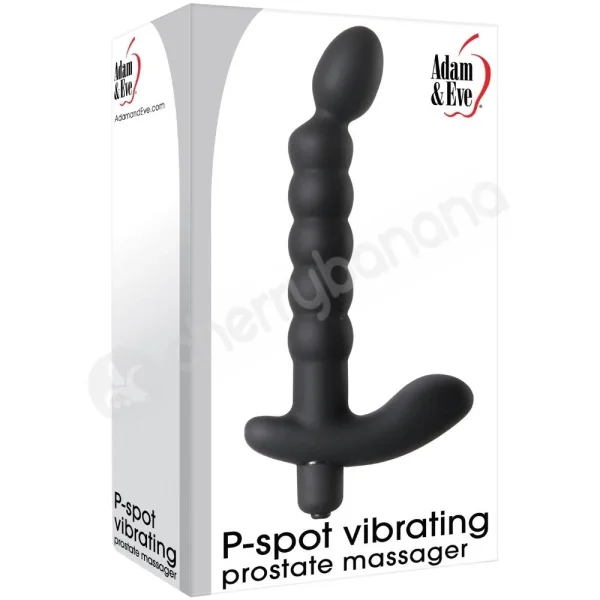 Adam & Eve P-spot Vibrating Prostate Black Anal Massager