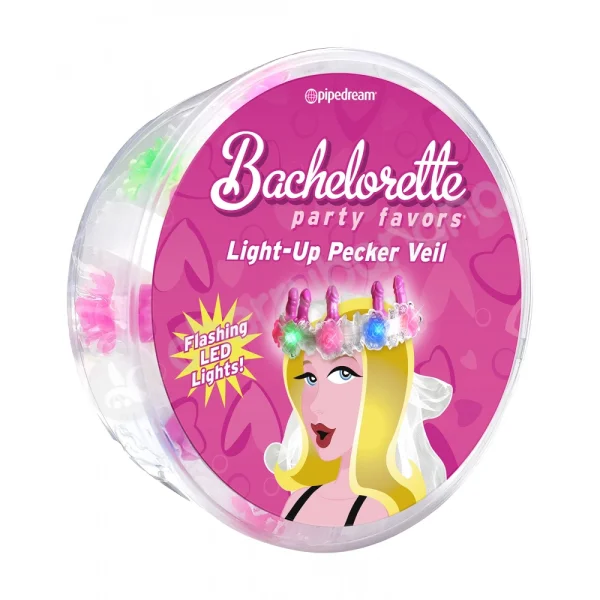 Bachelorette Party Favors Light-Up Pecker Veil