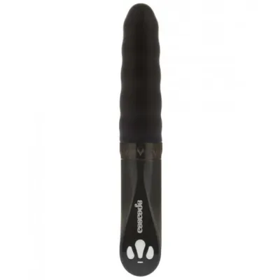Cascade Twilight Wave Self Lubricating Silicone Vibe Black