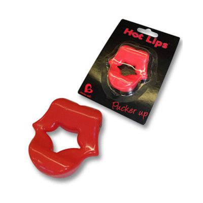 Rocks Off Hot Lips Cock Ring Red