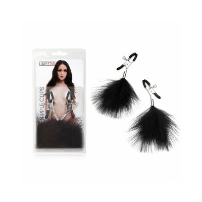 Lux Fetish Feather Nipple Clips