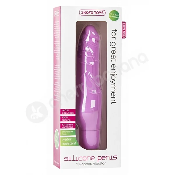 Shots Toys Pink Silicone Penis Vibrator