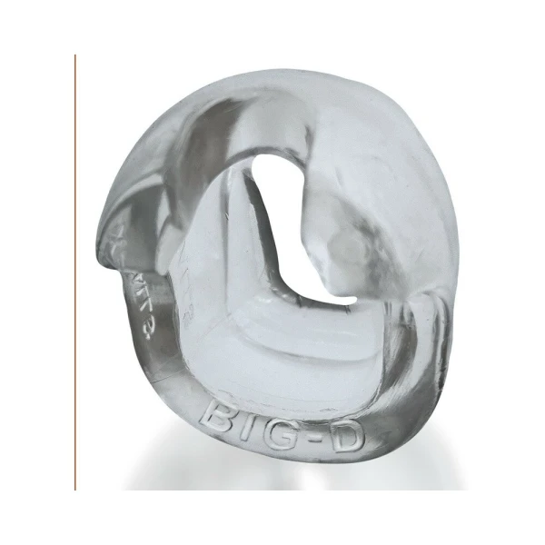 Cock Rings:  Oxballs Big-d Shaft Grip Cockring Clear