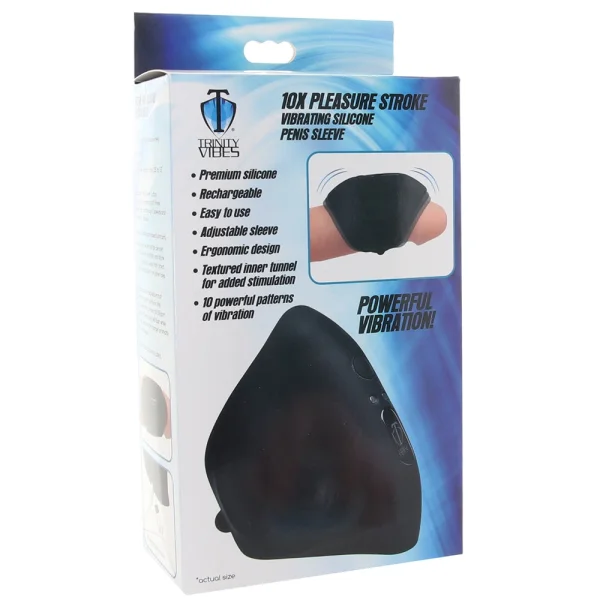 Trinity Vibes 10X Pleasure Stroke Vibrating Penis Sleeve
