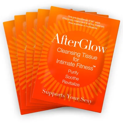Afterglow Cleansing Tissues for Intimate Fitness Singles 50 bag