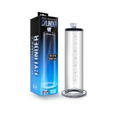Performance 9in X 2in Penis Pump Cylinder Clear