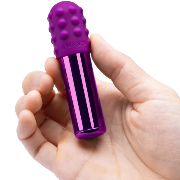Le Wand Chrome Bullet Vibrator - Dark Cherry