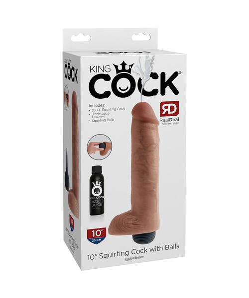Pipedream King Cock Light Squirting Ballsy Dildo - 8, 9, 10 Inch — image 10 of 10