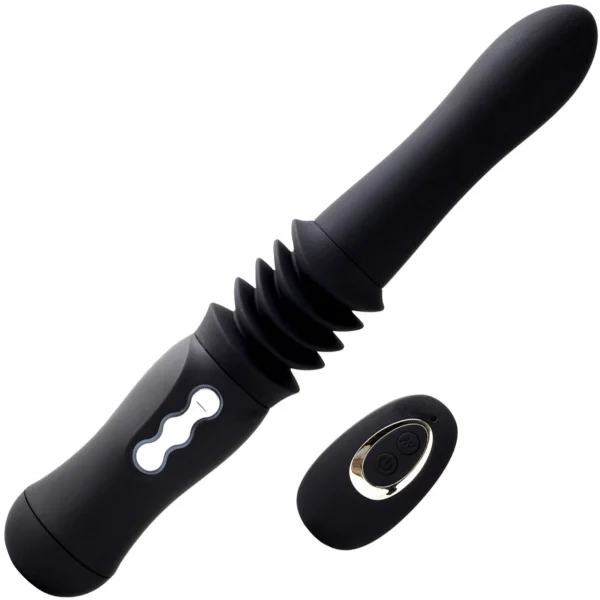 Maia Max Silicone Vibrating, Thrusting Dildo with Suction Cup & Remote Control