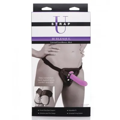 Burlesque Universal Corset Harness Black