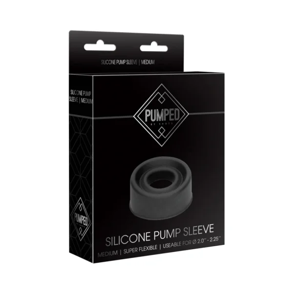 Pumped - Silicone Pump Sleeve Medium - Black — image 8 of 15