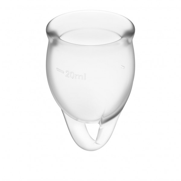 Feel confident Menstrual Cup Transparent 2pcs — image 4 of 8
