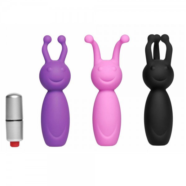 Frisky "Clitters" Silicone Sleeve Set with Bullet — image 4 of 4