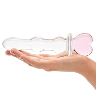 New Sensations Novelties Crystal Heart of Glass Pink