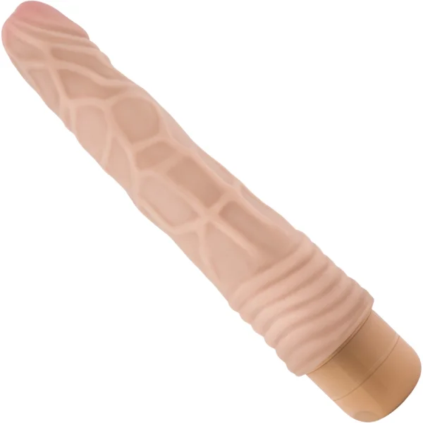 Dr. Skin Cock Vibe 2 - 9 Inch Vibrating Realistic Cock - Vanilla