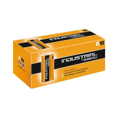 Duracell Procell D Size Industrial 15v Alkaline Box Of 10