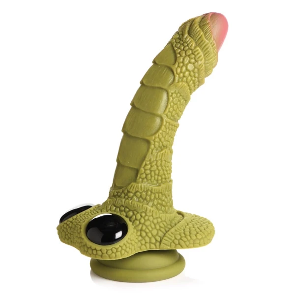 Creature Cocks - Swamp Monster - Green Scaly Silicone Dildo