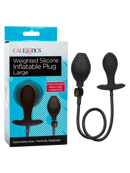 Weighted Silicone Inflatable Plug, Large