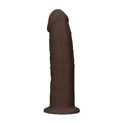 Silicone Suction Cup Dildo Brown 6 Inch