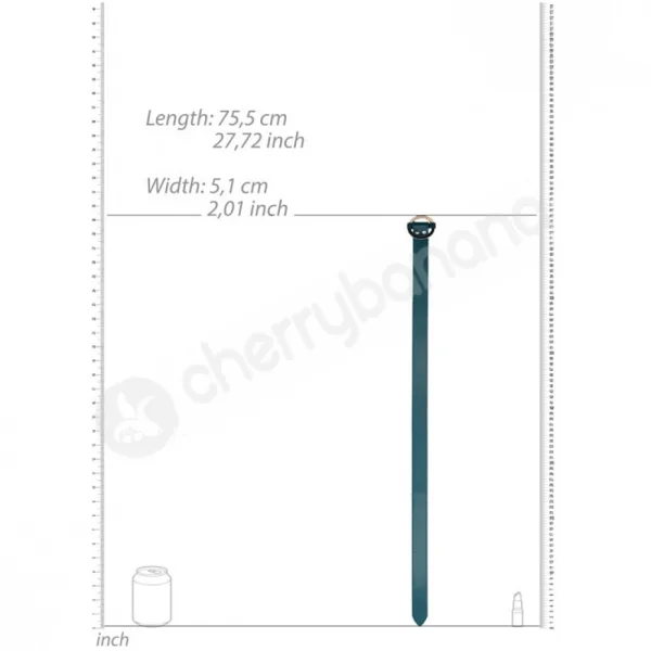 Ouch Halo Green Thigh Cuffs With Gold Metal Connectors