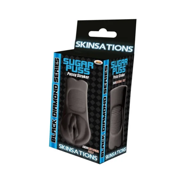 Skinsations Black Diamond Series Sugar Puss Pussy Stroker — image 7 of 7