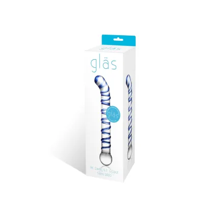 Mr Swirly 6 5 Inch G Spot Glass Dildo
