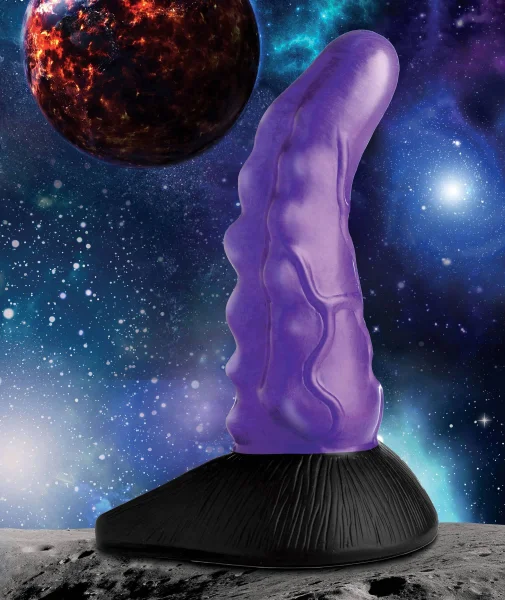 Cc Orion Invader Veiny Space Alien Silicone Dildo - Purple