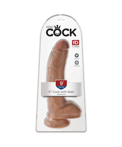 Pipedream King Cock Mid Tone Ballsy Dildo - 7, 9 or 10 Inch — image 9 of 10