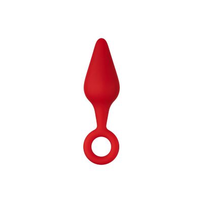 F 10 SILICONE PLUG W PULL RING RED S