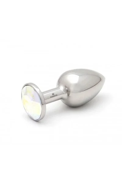 Rosebud: Stainless Steel & Crystal Plug - Medium