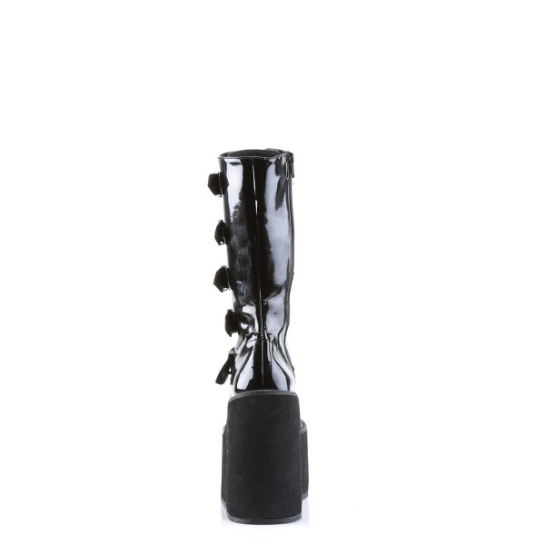 SWING-220 - 5 1/2" Goth Punk Cyber 5 Buckle P/F Blk Pat Calf BT