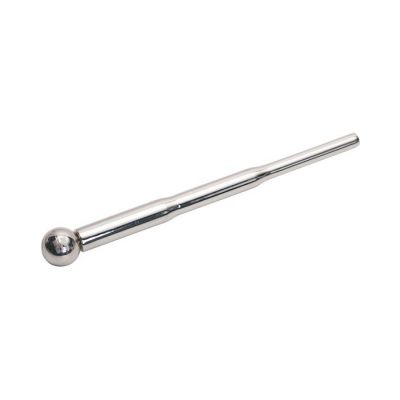 Cum thru Penis Plug With Ball Silver