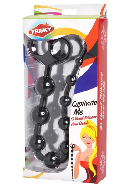 Captivate Me 10 Bead Silicone Anal Beads