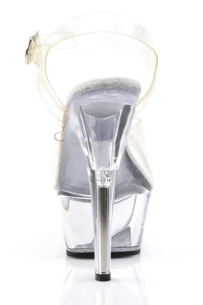 Kiss 6" Clear Platform Sandal By Pleaser