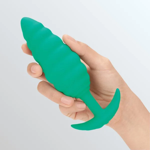 B-vibe Twist Texture Plug Green