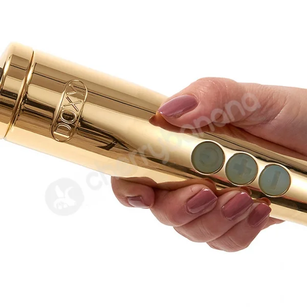 Doxy Die Cast Gold 24 Karat Plated Vibrating Massager Wand