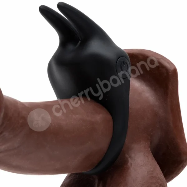 Fifty Shades Of Grey Sensation Rechargeable Black Vibrating Rabbit Love Cockring