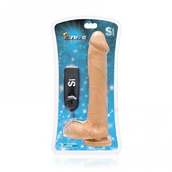 9 inches Cock Balls with Vibrating Egg Vanilla Beige — image 4 of 4
