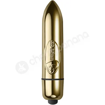 Rocks Off RO 80 Single Speed Champagne Gold Bullet Vibrator