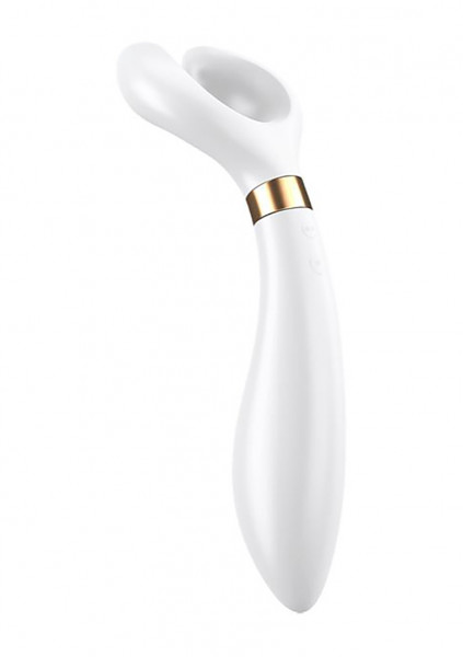 Endless Fun Partner Vibrator - White - Cock And Ball Ring
