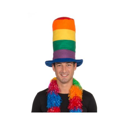 Rainbow Tall Hat