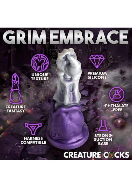 Grim Reaper 9" Silicone Suction Cup Dildo By Creature Cocks